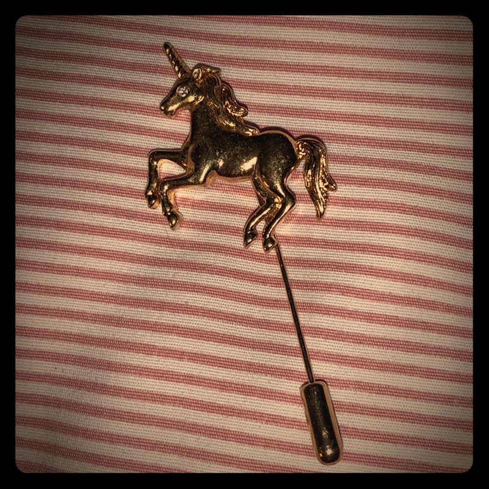 Unicorn Pin with crystal eye